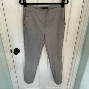 Zara Gray Houndstooth Trousers
